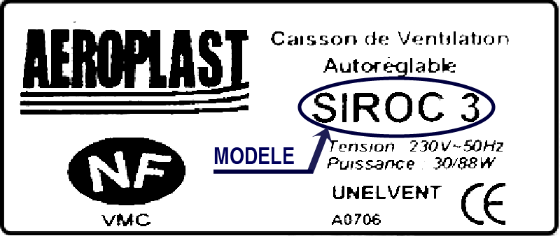 Étiquette AEROPLAST