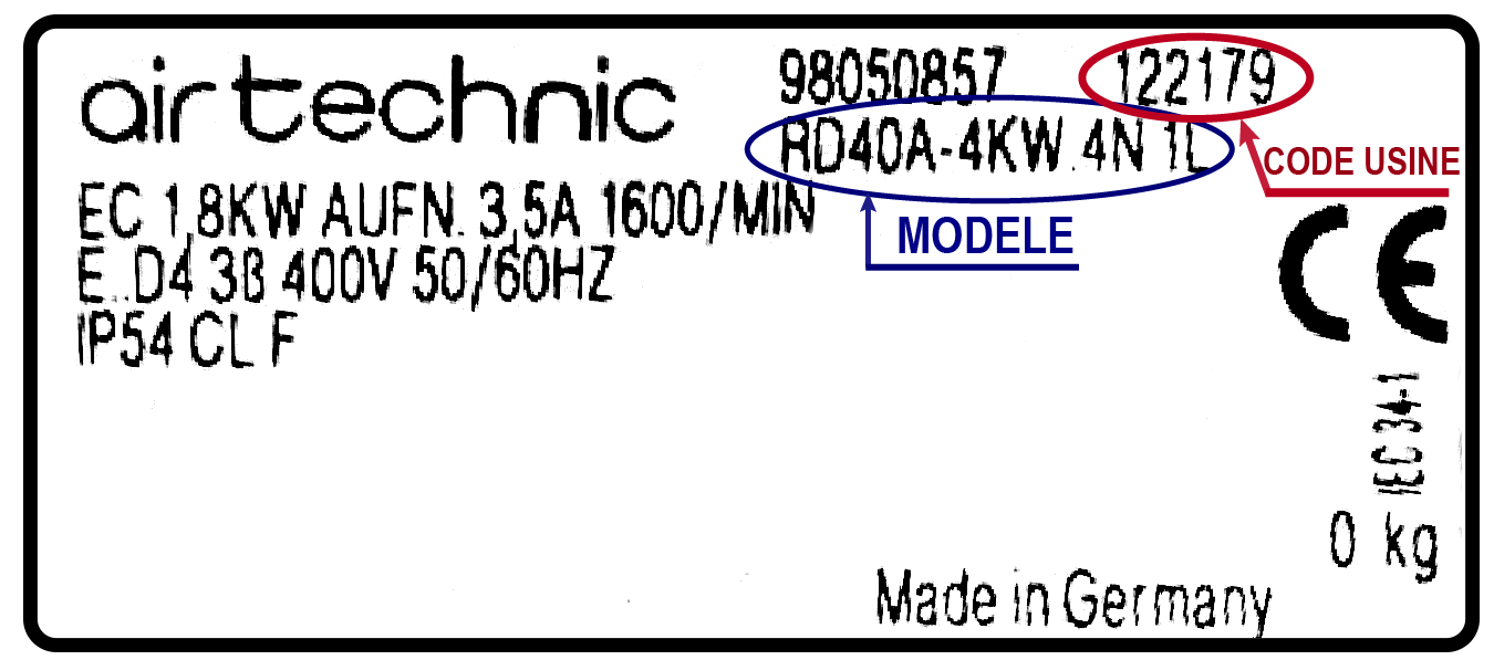 Étiquette AIRTECHNIC
