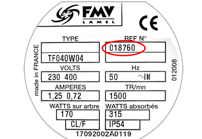 Étiquette FMV LAMEL