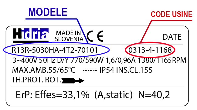 Étiquette HIDRIA HF ROTOMATIKA