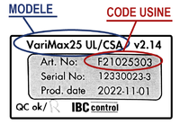 Étiquette IBC CONTROL