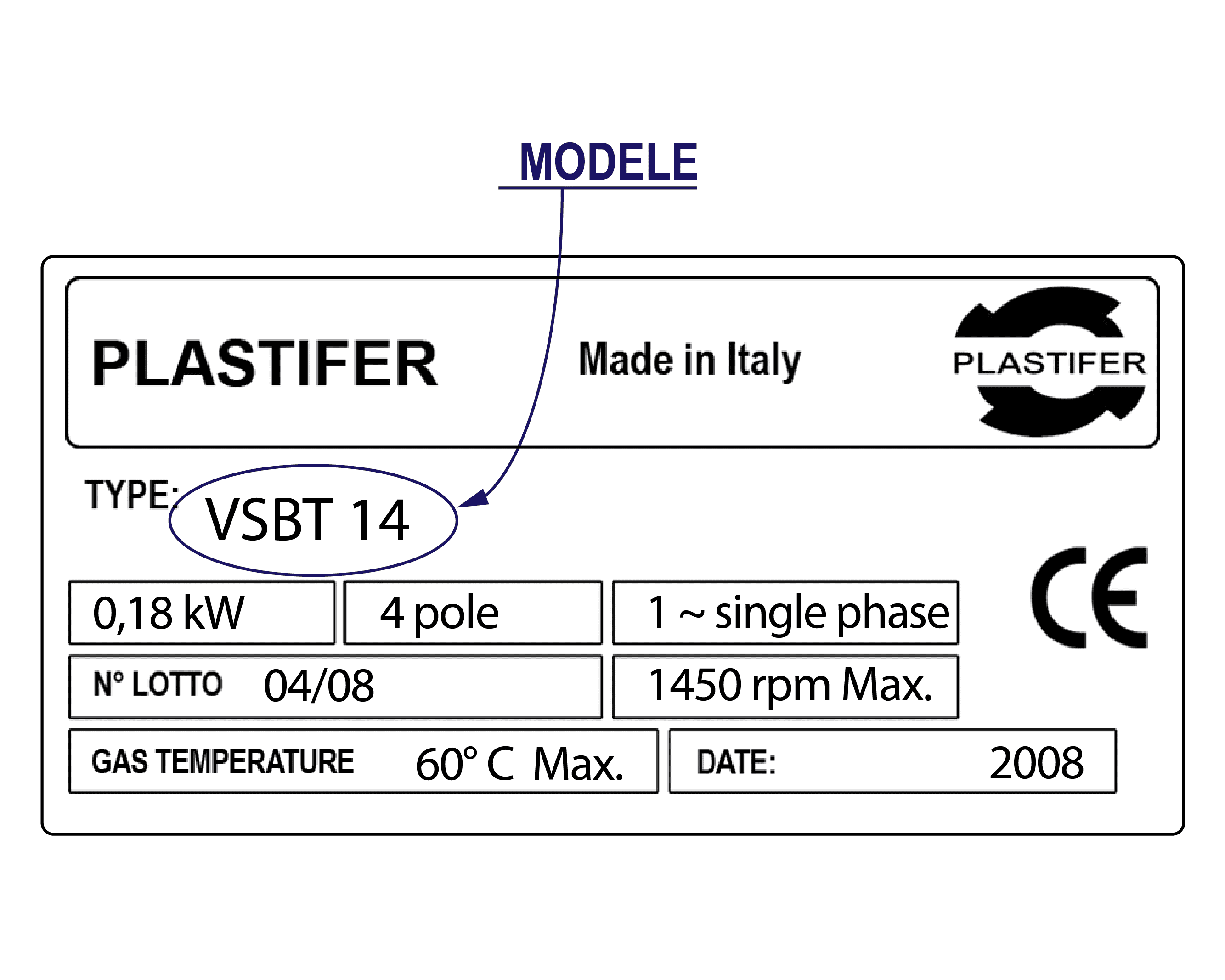 Étiquette PLASTIFER