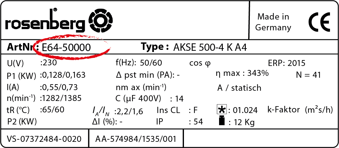 Étiquette ROSENBERG