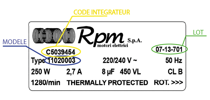 Étiquette RPM