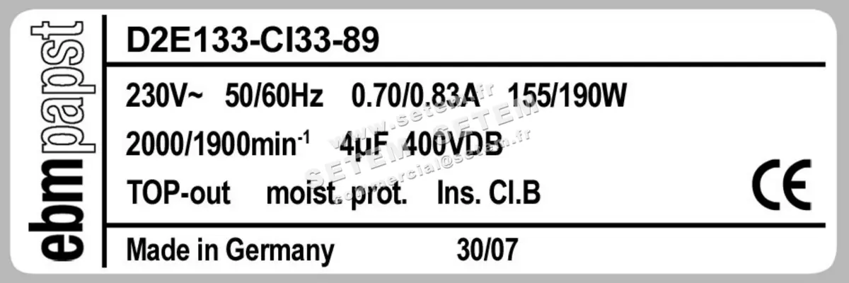 0004100310-MOTOTURBINE EBM-PAPST R3G250-BG02-11 5