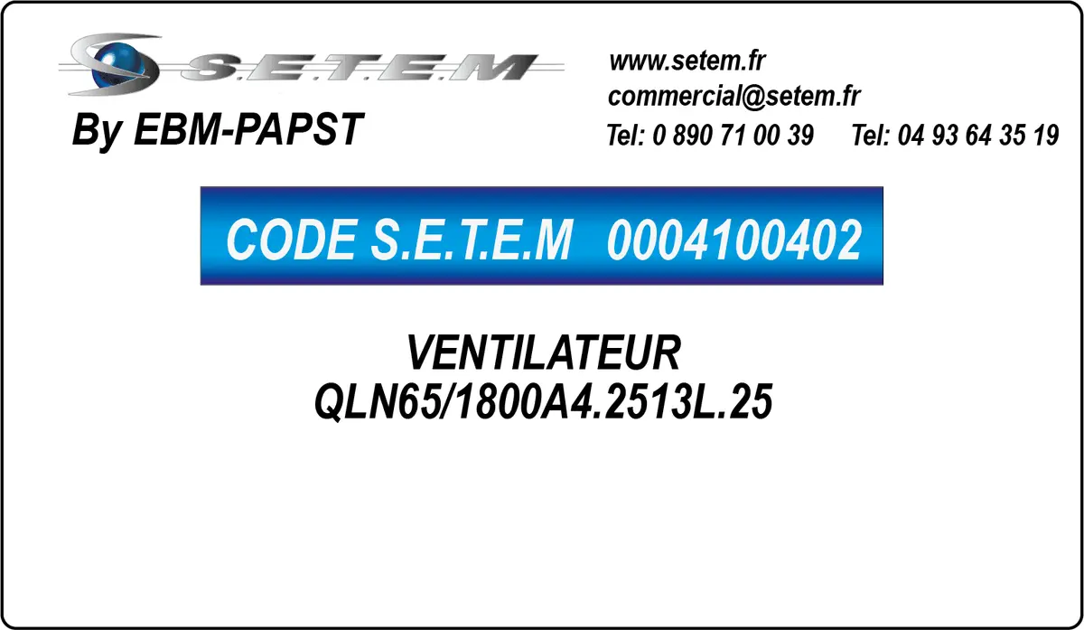 0004100402-VENTILATEUR EBMPAPST QLN65/1800A4.2513L.25