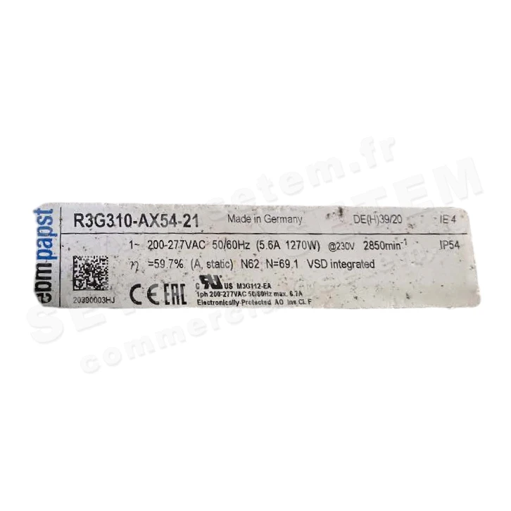 MOTOTURBINE R3G310-AX54-21