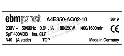 0004100468-VENTILATEUR EBMPAPST S4E560.AQ01.02 2