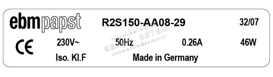 0004100469-MOTOTURBINE EBMPAPST R2S150-AA08-29 6
