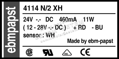 0004100601-VENTILATEUR EBMPAPST 4114N/2XH 2