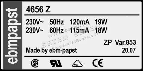 0004100662-VENTILATEUR EBMPAPST 4656Z853 3