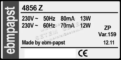 0004100667-VENTILATEUR EBMPAPST 4856Z857 2