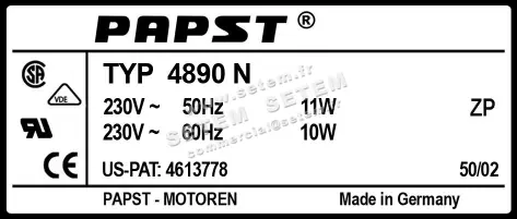 0004100669-VENTILATEUR EBMPAPST 4890N 2