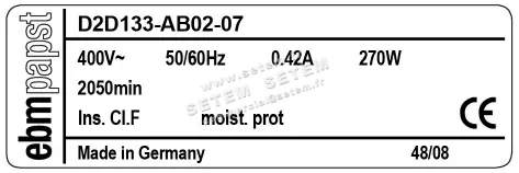 0004100886-VENTILATEUR EBMPAPST D2D133-AB02-07 4