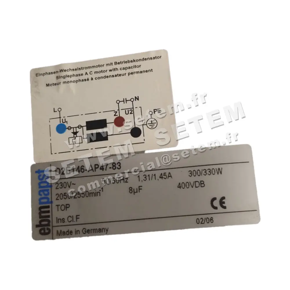 0004101291-VENTILATEUR EBMPAPST D2E146.AP47.A2