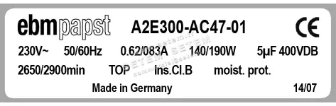 0004101382-MOTOHELICE EBMPAPST A2E300.AC47.01 3