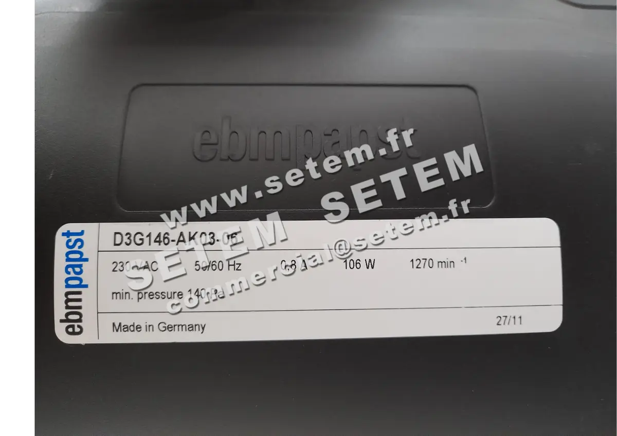 0004101415-VENTILATEUR EBMPAPST D3G146.AK03.06 4