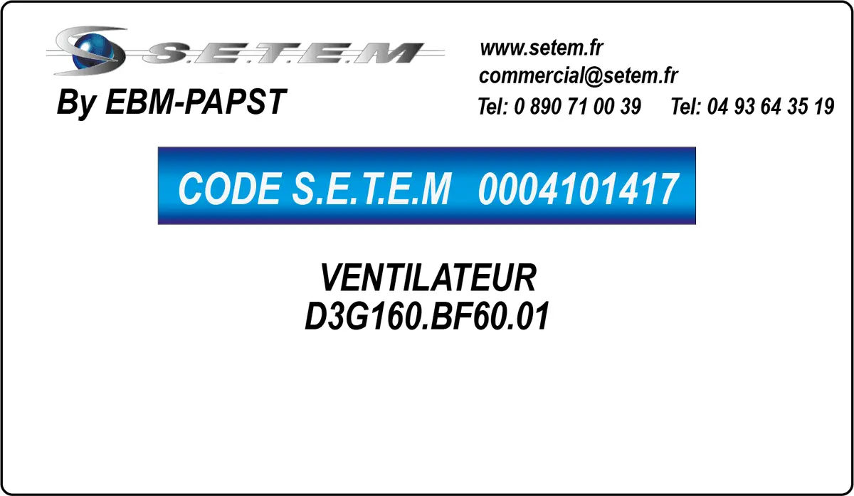 0004101417-VENTILATEUR EBMPAPST D3G160.BF60.01