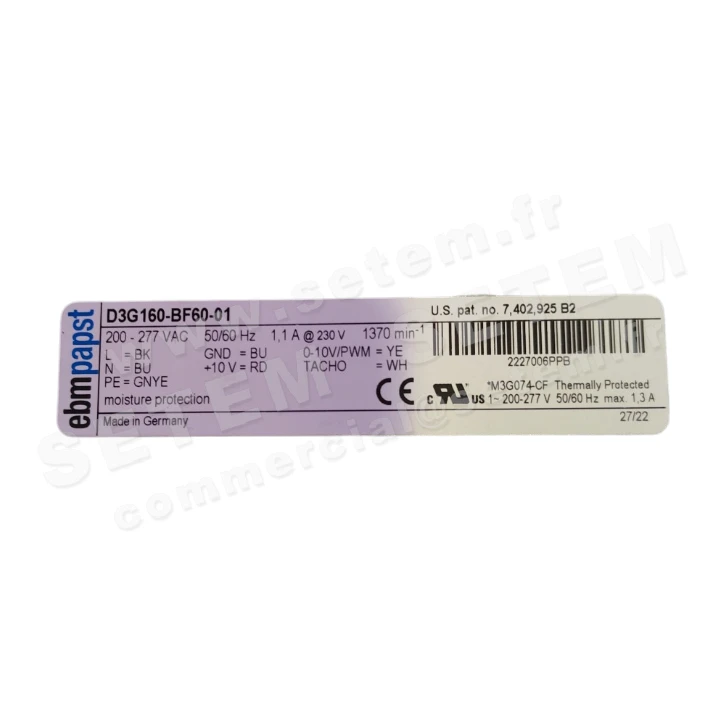 0004101417-VENTILATEUR EBMPAPST D3G160.BF60.01