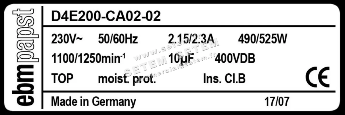 0004101639-VENTILATEUR EBMPAPST D4E200-CA02-02 3