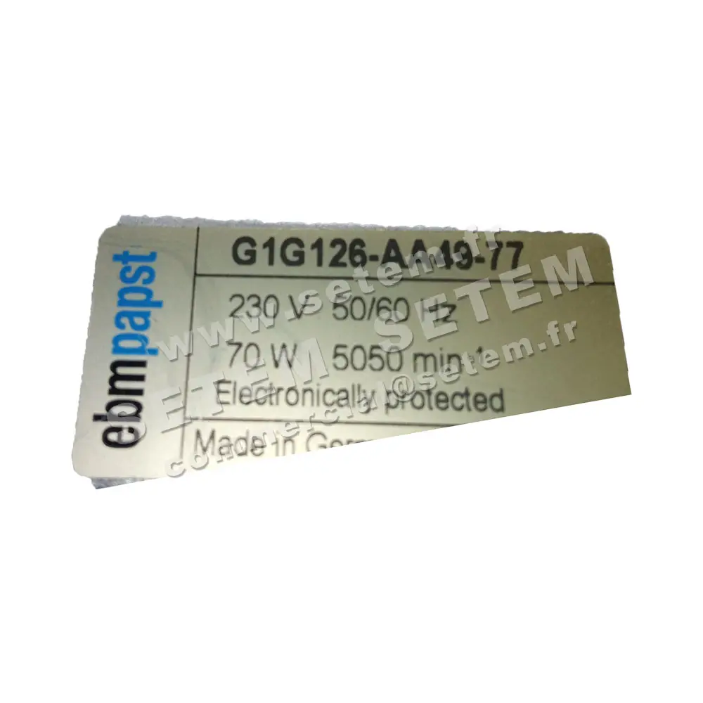 0004101761-VENTILATEUR EBMPAPST G1G126.AA49.77