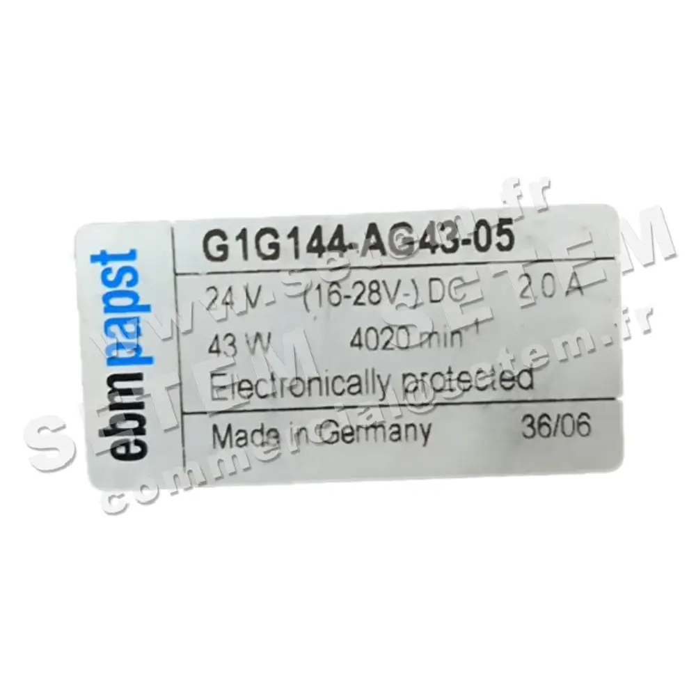 0004101873-VENTILATEUR EBMPAPST G1G144.AG43.05 2