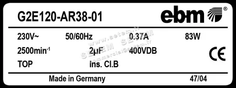 0004102089-VENTILATEUR EBMPAPST G2E120-AR38-01 3