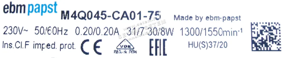 0004102409-MOTEUR EBMPAPST M4Q045.CA01.75