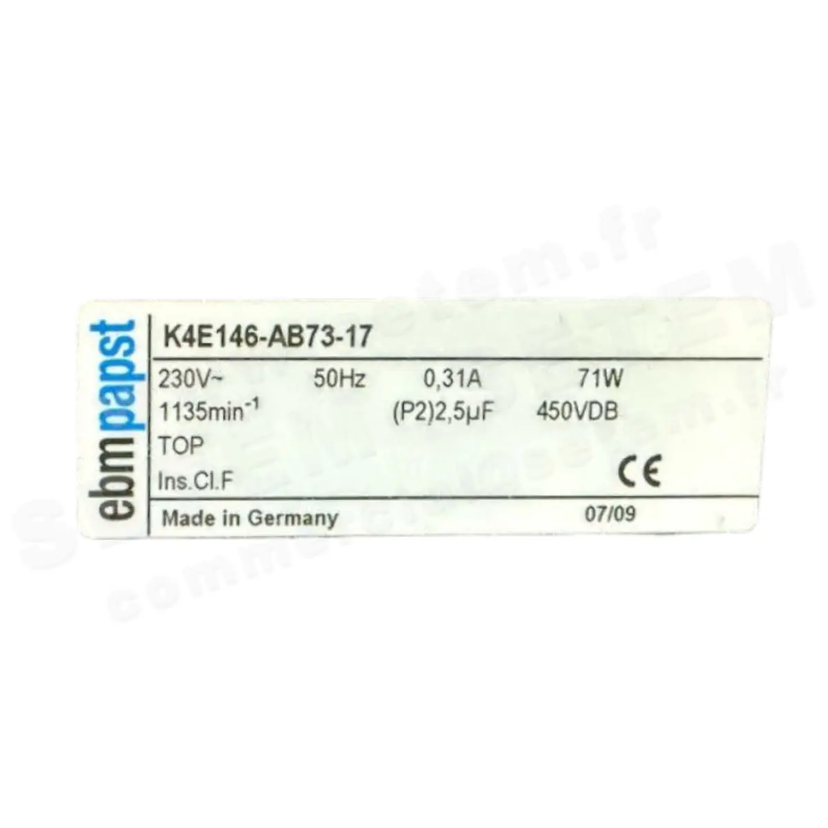 0004102628-VENTILATEUR EBMPAPST K4E146.AB73.17