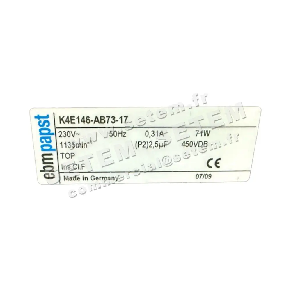 0004102628-VENTILATEUR EBMPAPST K4E146.AB73.17 2
