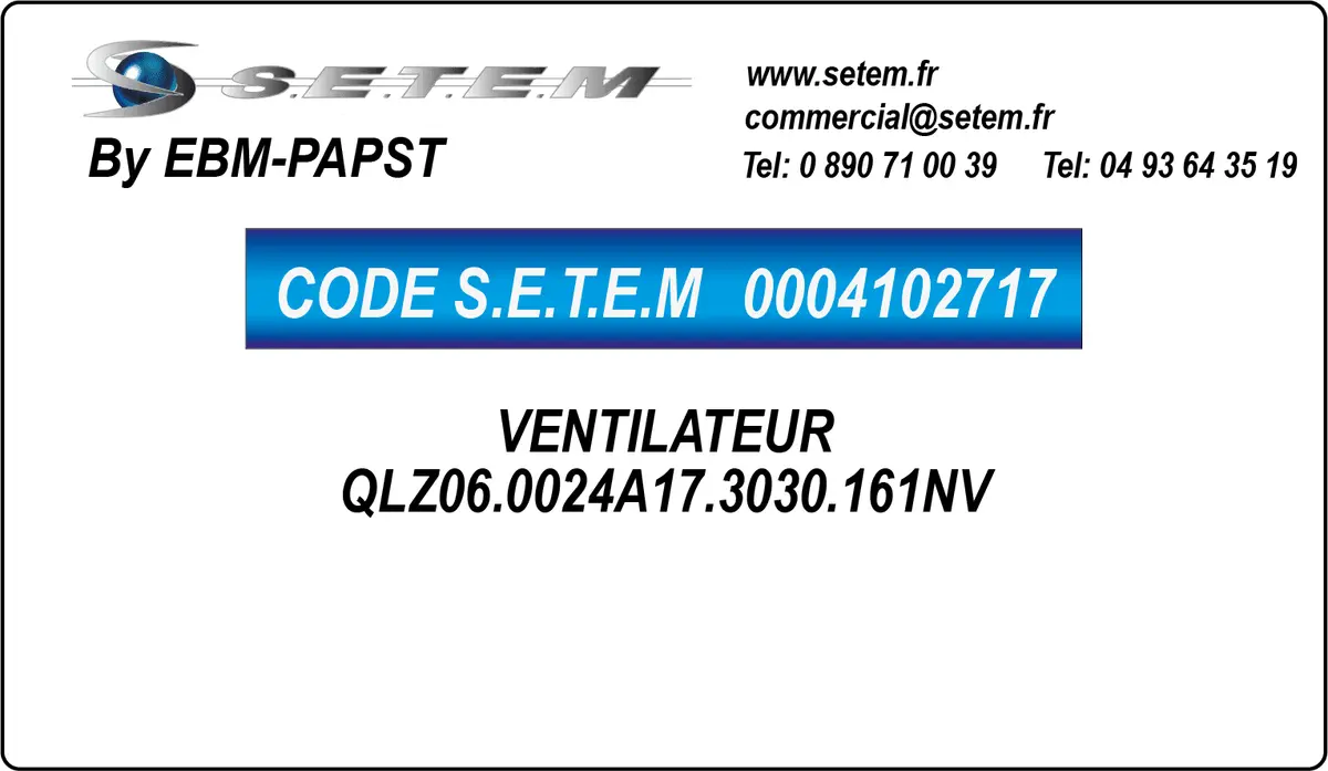 0004102717-VENTILATEUR EBMPAPST QLZ06.0024A17.3030.161NV