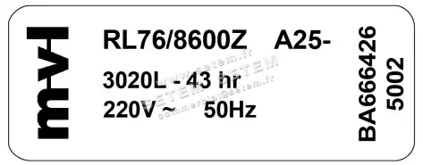 0004102760-VENTILATEUR EBMPAPST RL76/8600ZA25.3020L.43HR 2