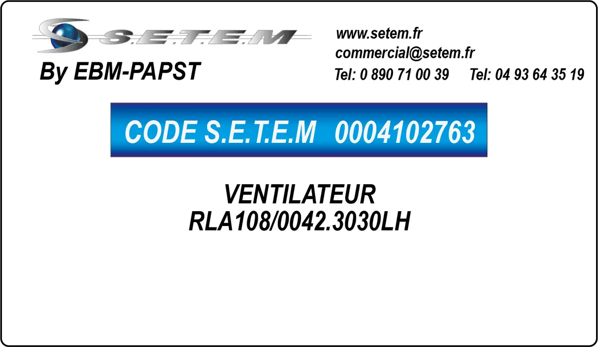 0004102763-VENTILATEUR EBMPAPST RLA108/0042.3030LH