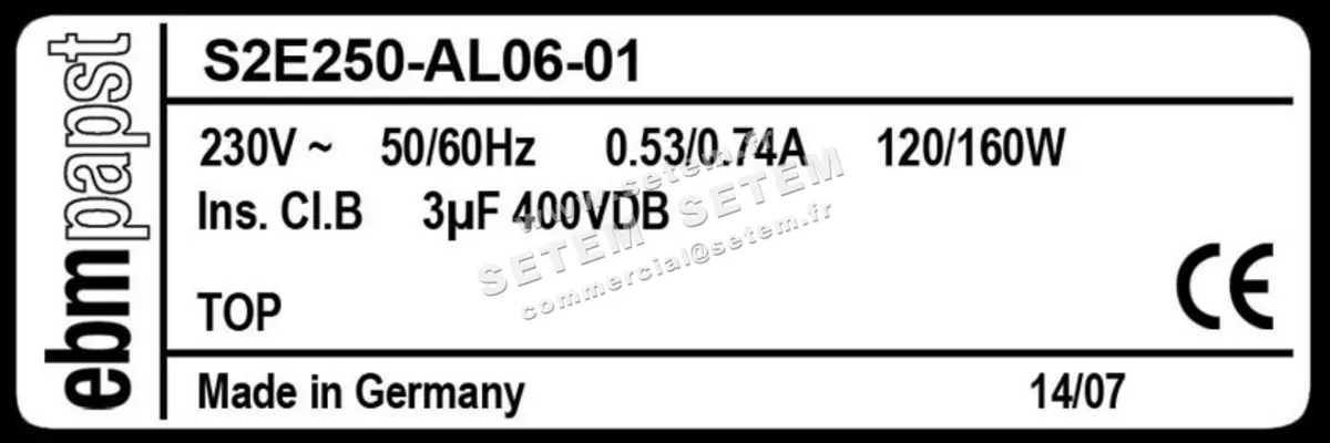 0004102912-VENTILATEUR EBMPAPST S2E250.AL06.01 3