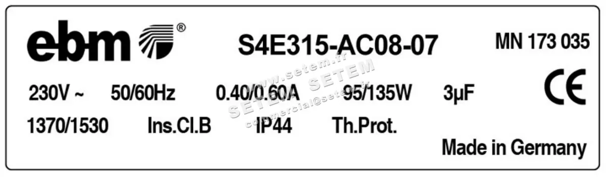 0004103325-VENTILATEUR EBMPAPST S4E315-AC08-07 3