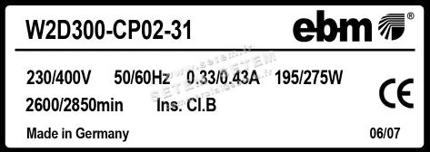 0004103971-VENTILATEUR EBMPAPST W2D300.CP02.31 3