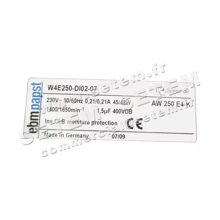 0004104575-VENTILATEUR EBMPAPST W4E250.DI02.07 2