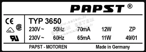 0004104772-VENTILATEUR EBM-PAPST 3650 3