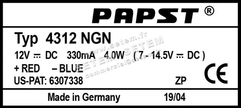 0004104780-VENTILATEUR EBMPAPST 4312NGN 2