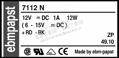 0004104803-VENTILATEUR EBMPAPST 7112N 3