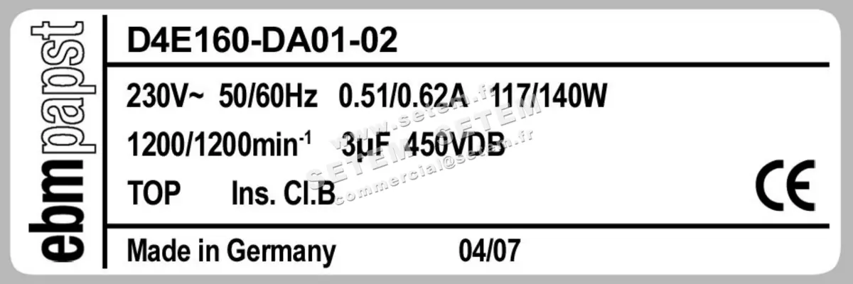 0004104840-VENTILATEUR EBMPAPST D4E160.DA01.02 3