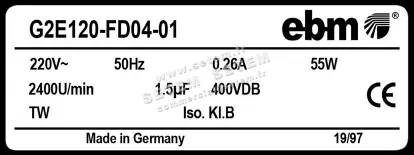 0004104848-VENTILATEUR EBMPAPST G2E120-FD04-01 3