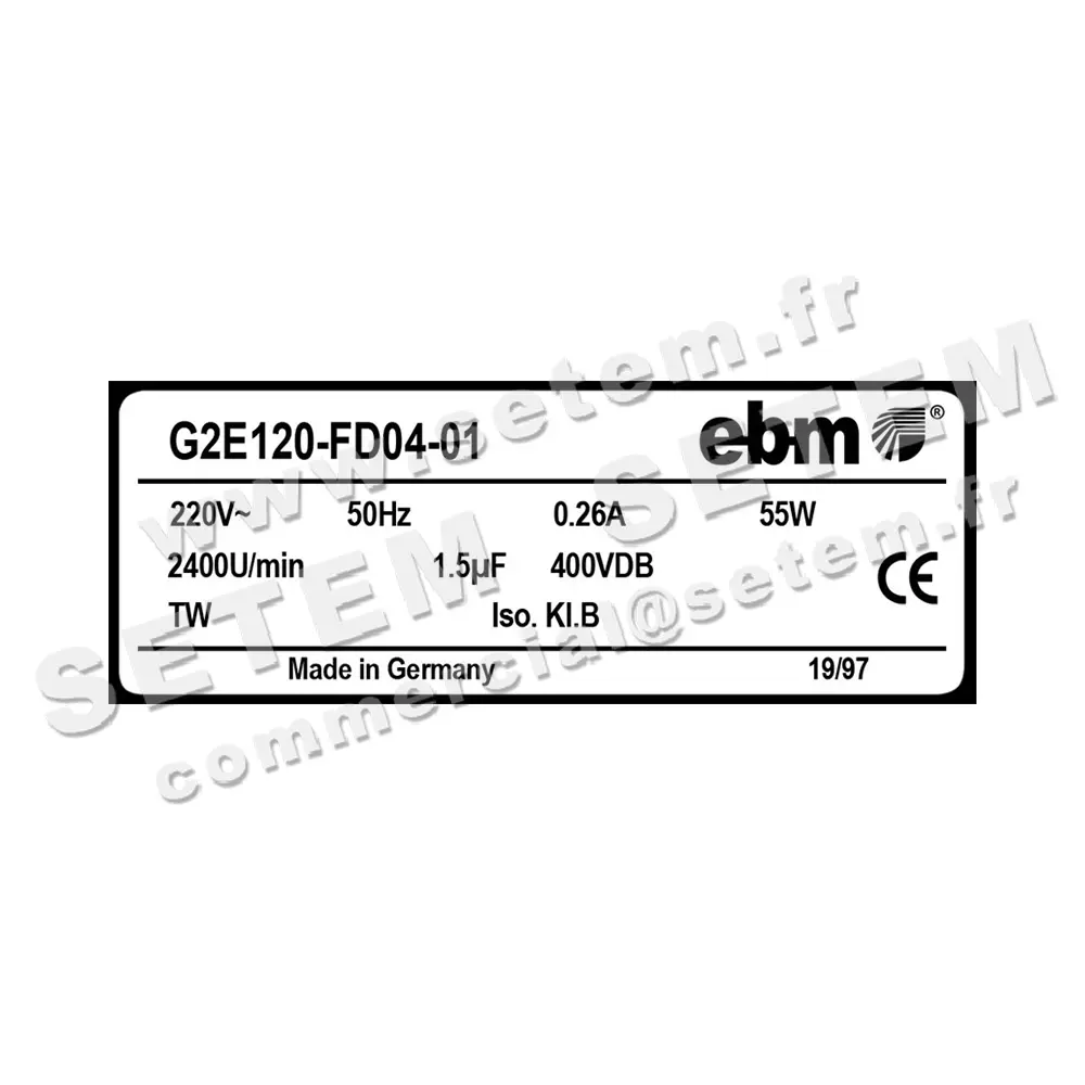 0004104848-VENTILATEUR EBMPAPST G2E120-FD04-01 2