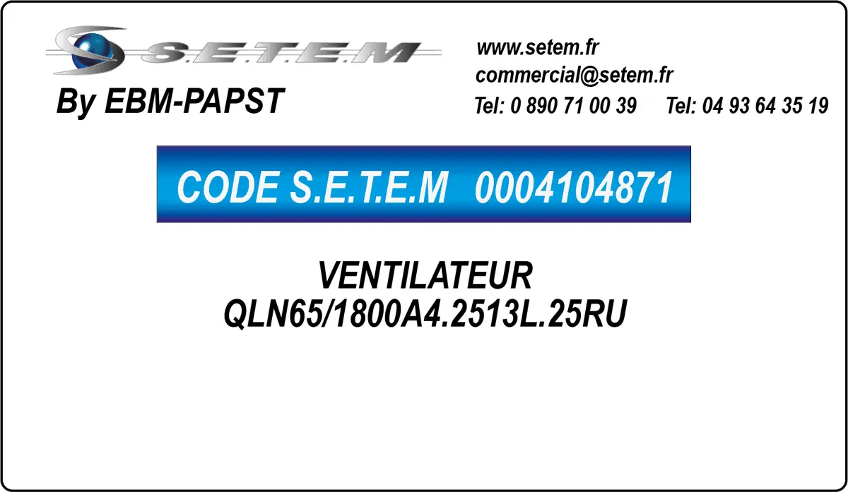 0004104871-VENTILATEUR EBMPAPST QLN65/1800A4.2513L.25RU