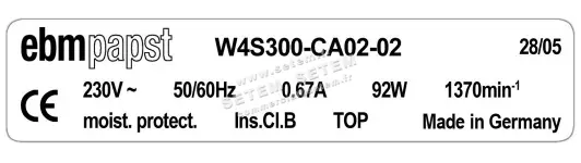 0004104939-VENTILATEUR EBMPAPST W4S300.CA02.02 3