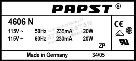 0004104944-VENTILATEUR EBMPAPST 4606N 2