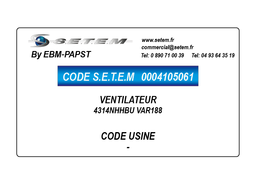 VENTILATEUR 4314NHHBU VAR188