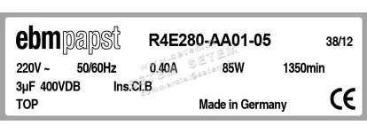 0004105073-MOTOTURBINE EBMPAPST R4E280.AA01.05 3