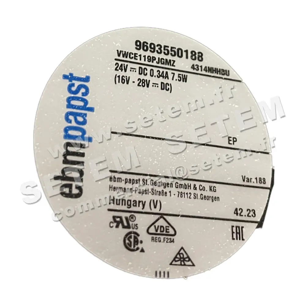 0004105077-VENTILATEUR EBM-PAPST 4314NHHBU 3