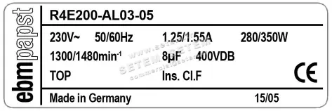 0004105118-MOTOTURBINE EBMPAPST R4E200.AL03.05 3